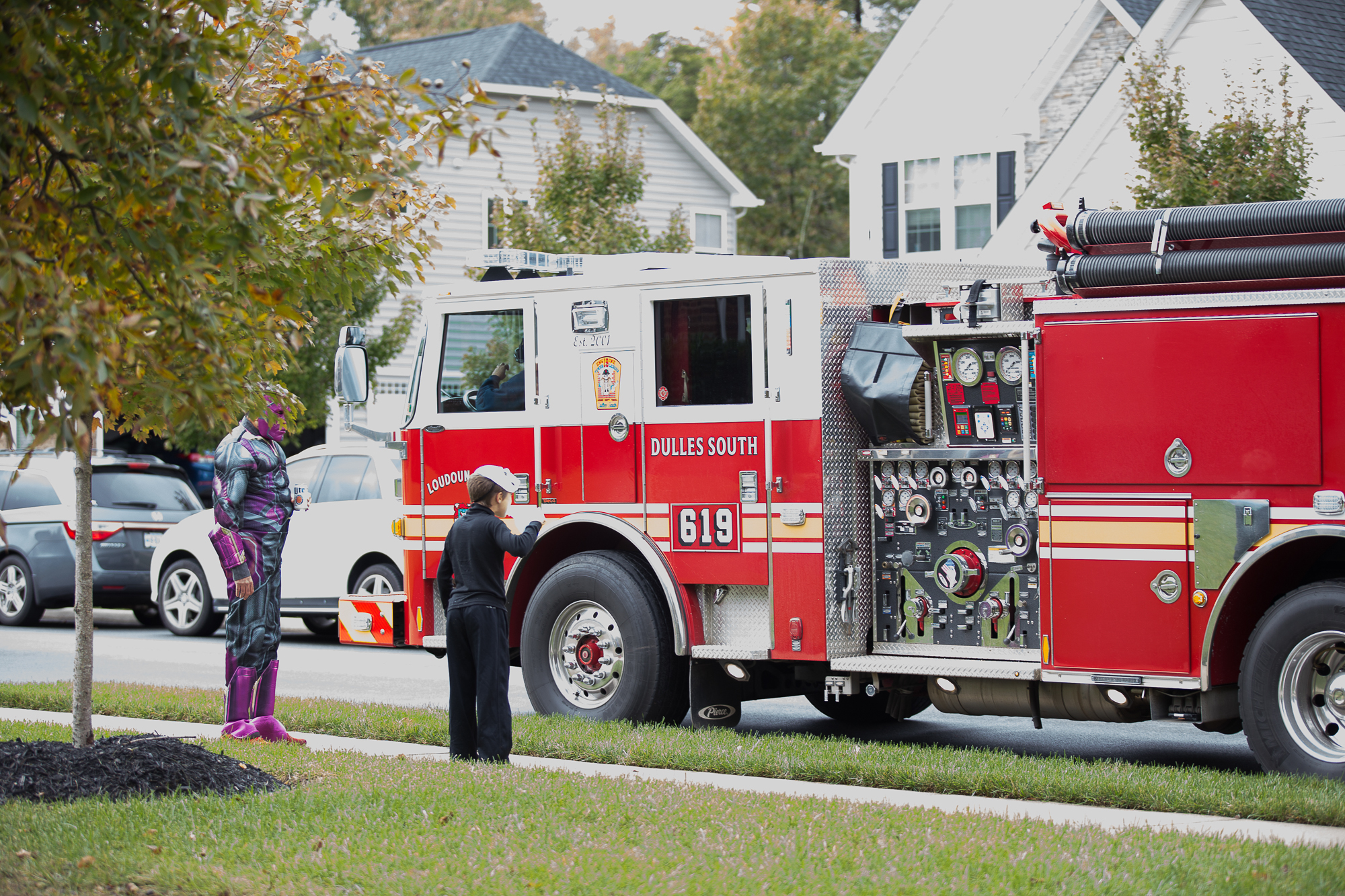 Community Outreach from LCFD at Halloween