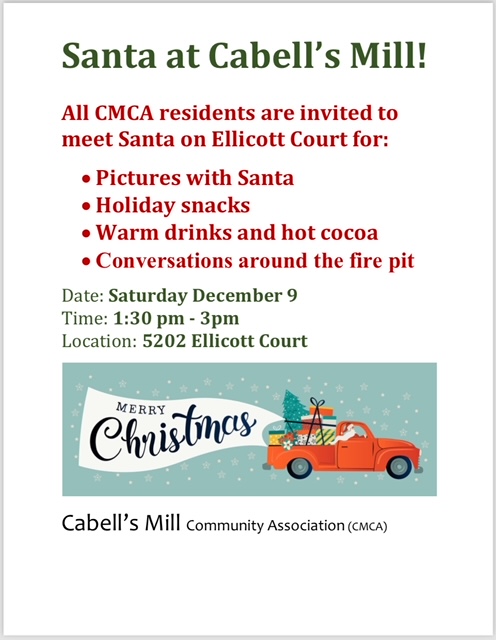 Santa at Cabell's Mill 2023 thumbnail