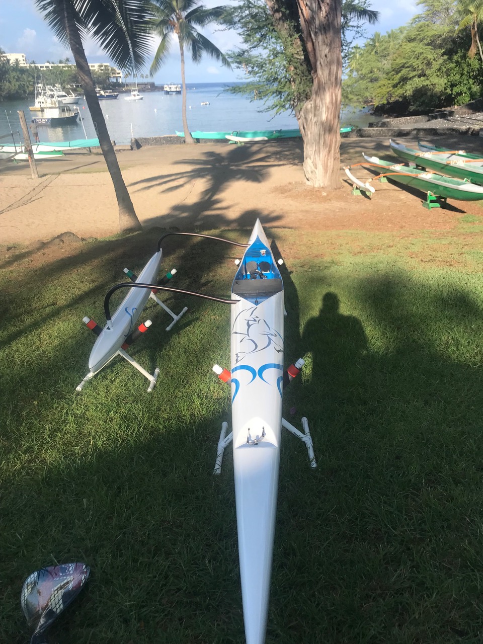 OC1 named "Nai'a" (dolphin) at Keauhou Canoe Club thumbnail