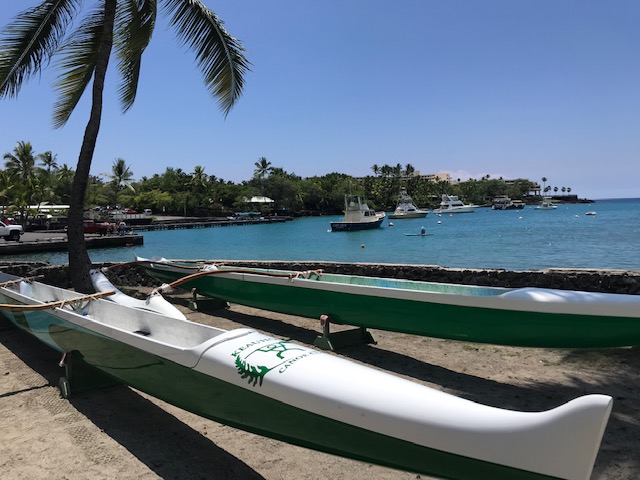 OC6 6-person outrigger canoe, at Keauhou Bay thumbnail