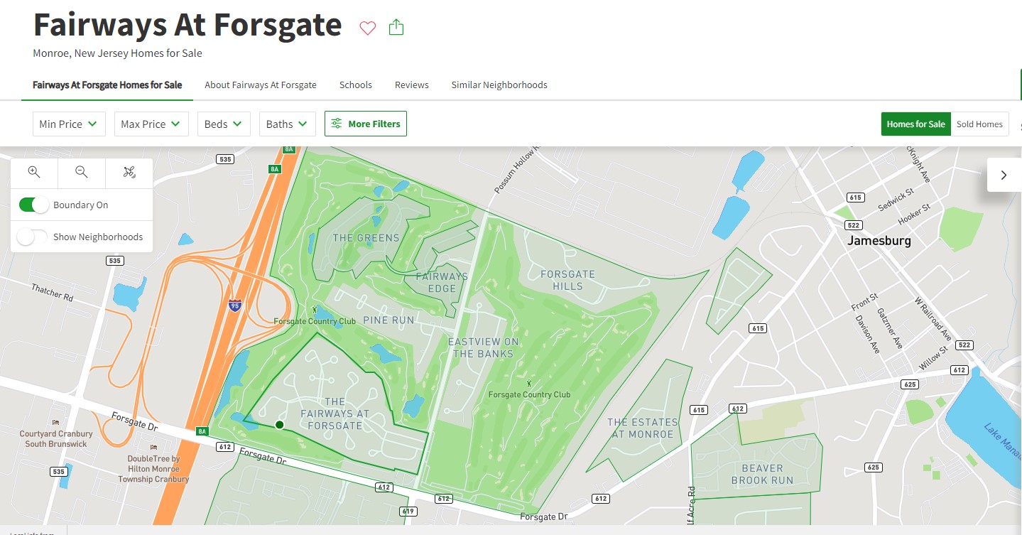 The Fairways At Forsgate Map thumbnail