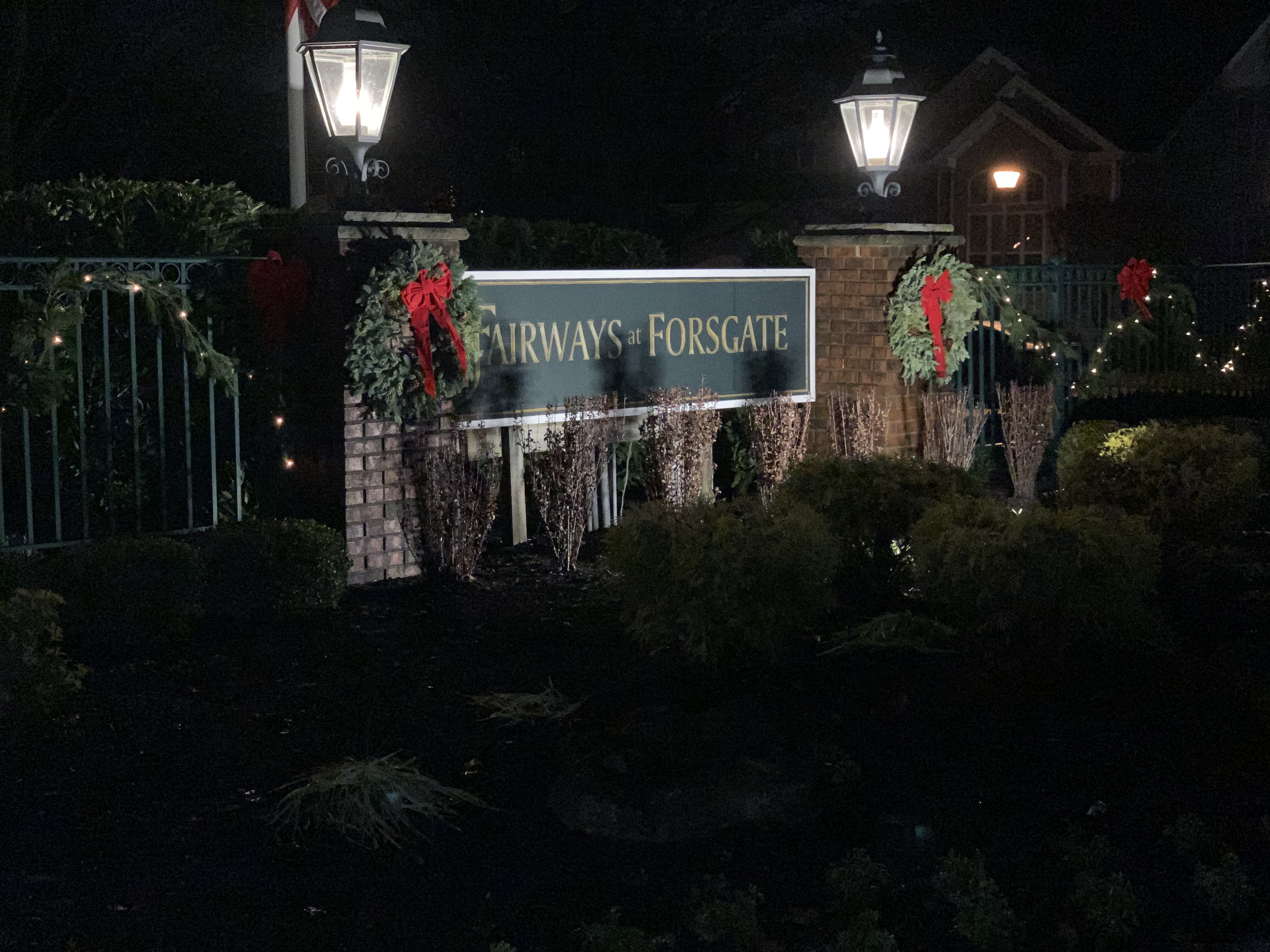 The Fairways At Forsgate Front Entrance Christmas thumbnail
