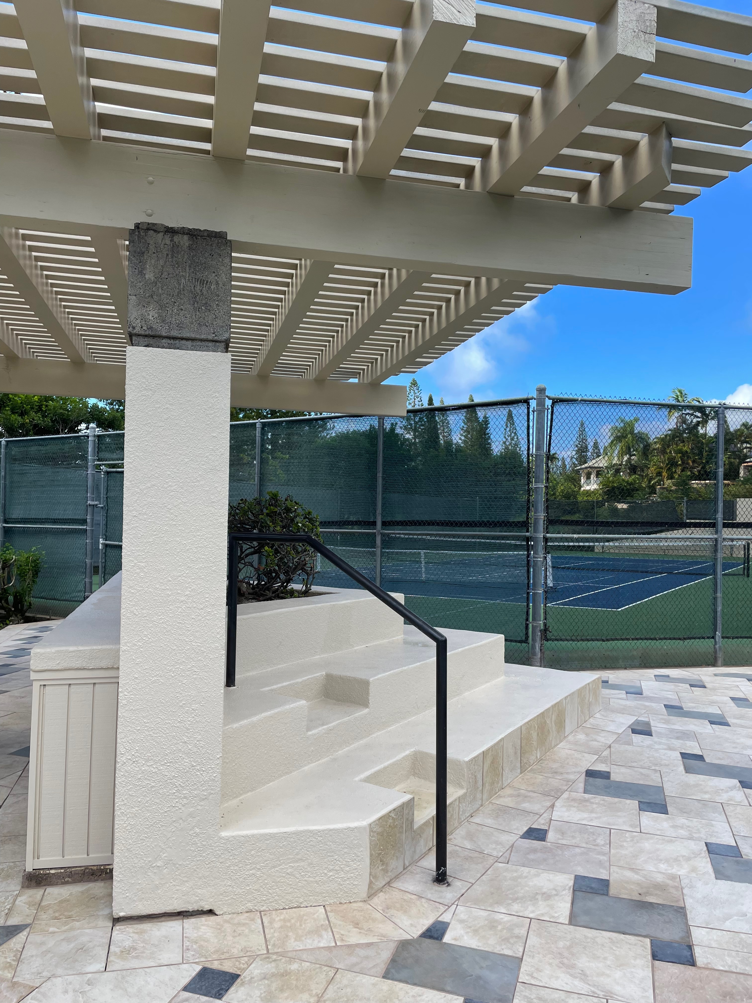 Stadium seating at tennis/pickleball courts thumbnail