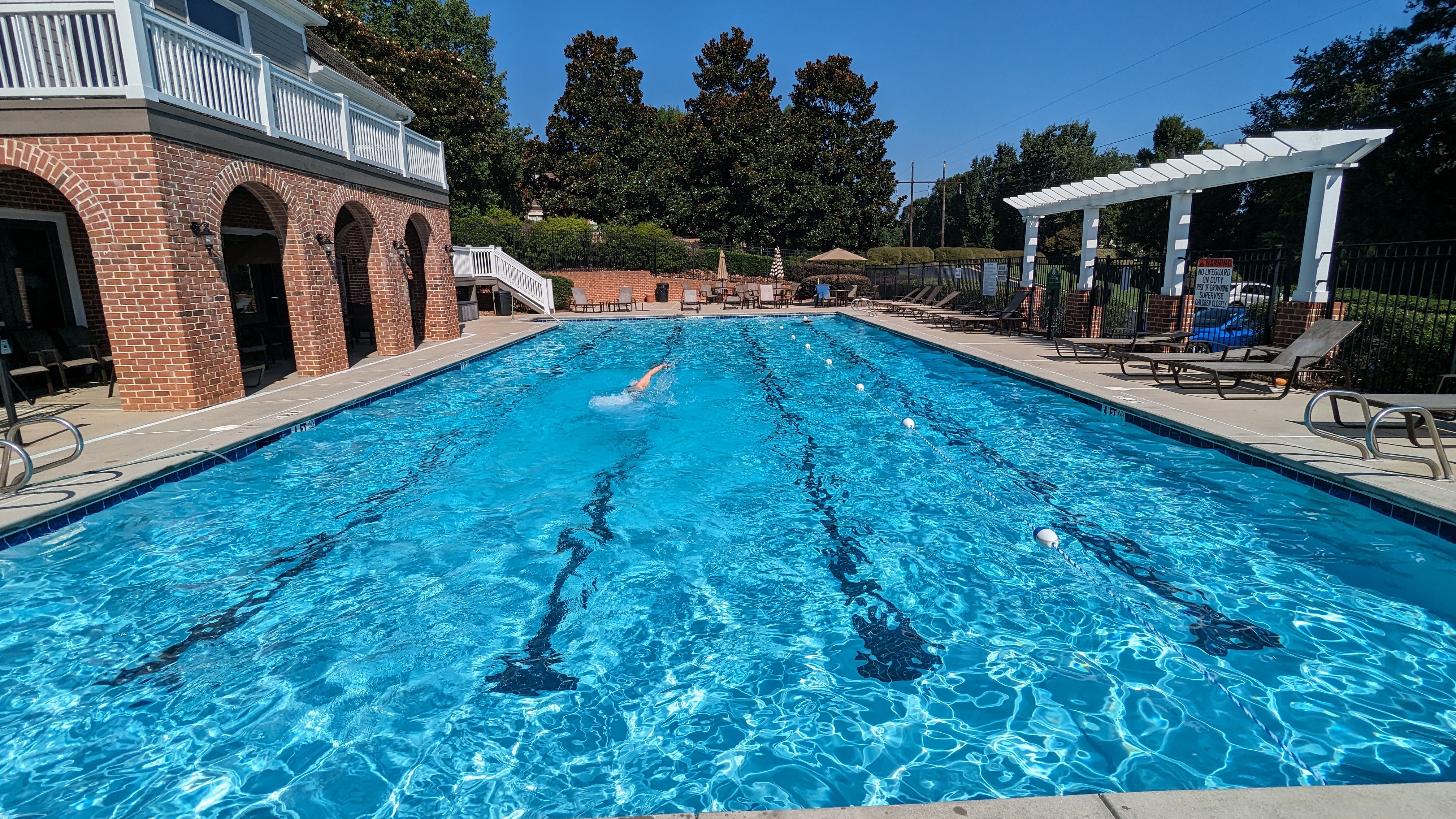 Summit pool is popular for lap swimming. thumbnail