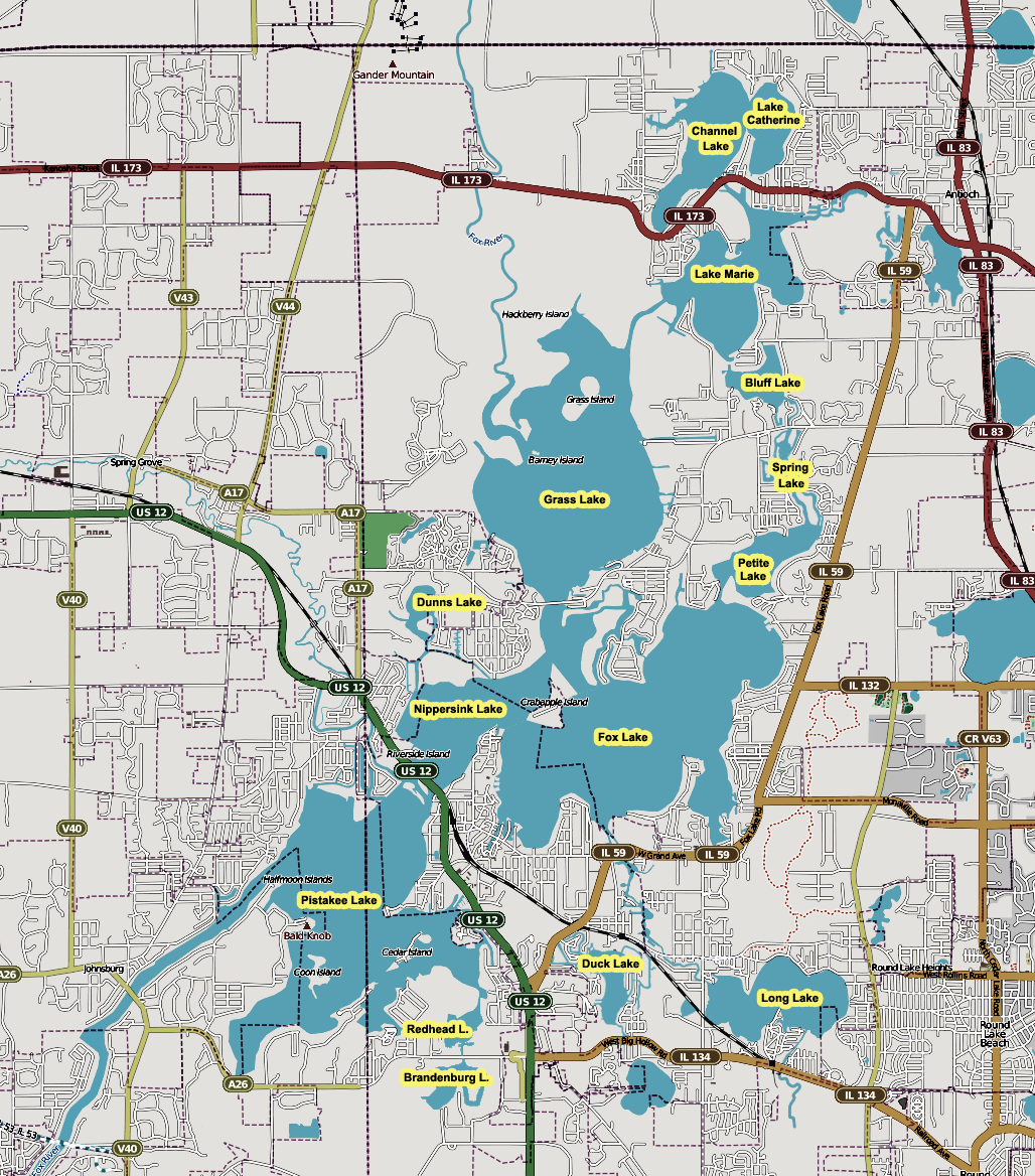 Chain O'Lakes Map thumbnail